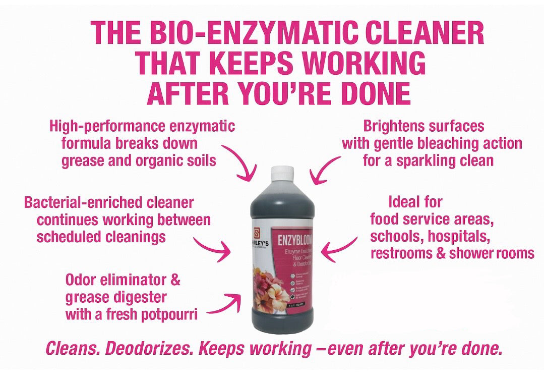 EnzyBloom Enzymatic Floor Cleaner Concentrate (1-Quart Bottle)