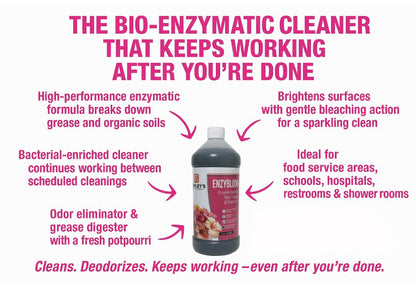 EnzyBloom Enzymatic Floor Cleaner Concentrate (1-Quart Bottle)