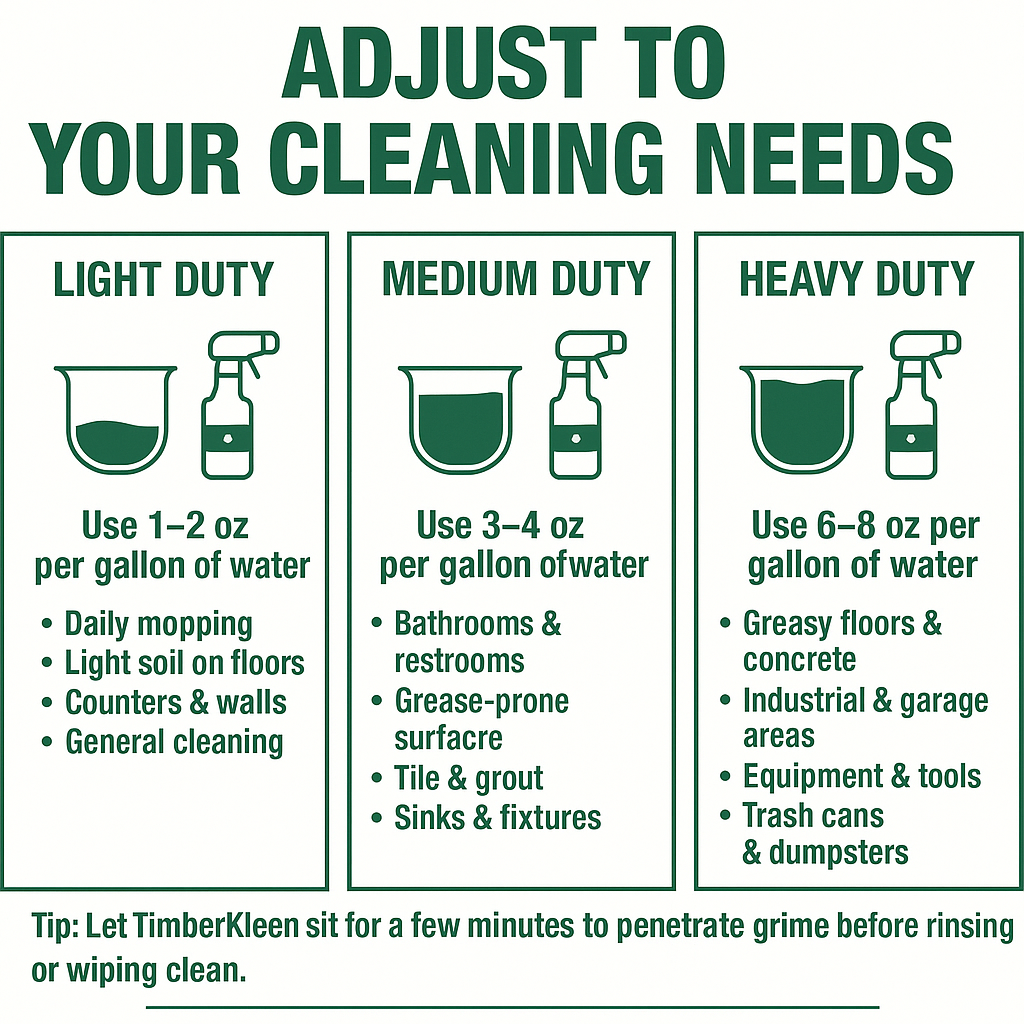 TimberKleen Concentrate & Ready-to-Use Spray Bottle Bundle (1-Quart + 32 oz)