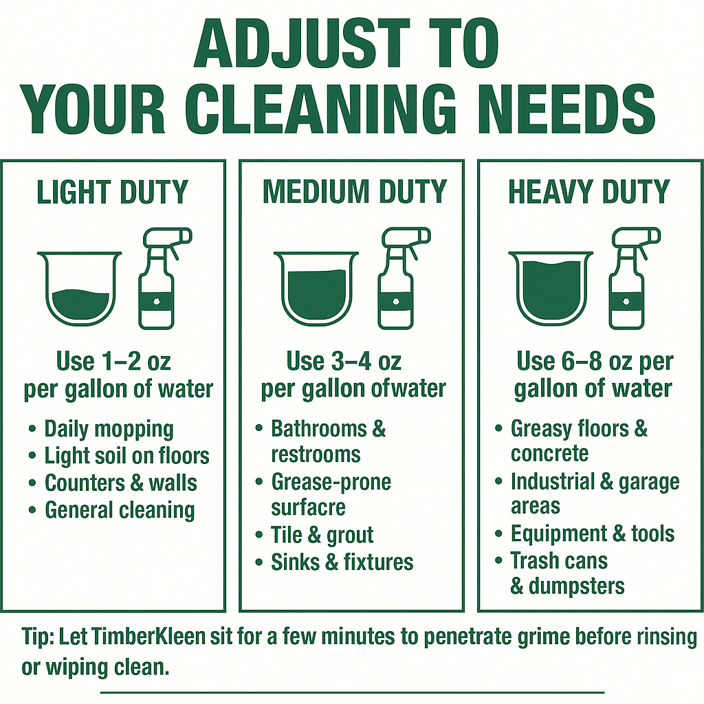TimberKleen Concentrate & Ready - to - Use Spray Bottle Bundle (1 - Quart + 32 oz) - Shirley’s Chemical Company - TimberKleen Concentrate & Ready - to - Use Spray Bottle Bundle (1 - Quart + 32 oz)